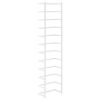 vidaXL Porte-serviette Blanc 24x12x96 cm Acier