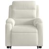 vidaXL Fauteuil inclinable Cr&egrave;me Velours