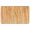 vidaXL &Eacute;tabli marron clair bois de ch&ecirc;ne massif rectangulaire