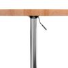 vidaXL Table de bar &Oslash;60x90,5 cm bois massif de h&ecirc;tre