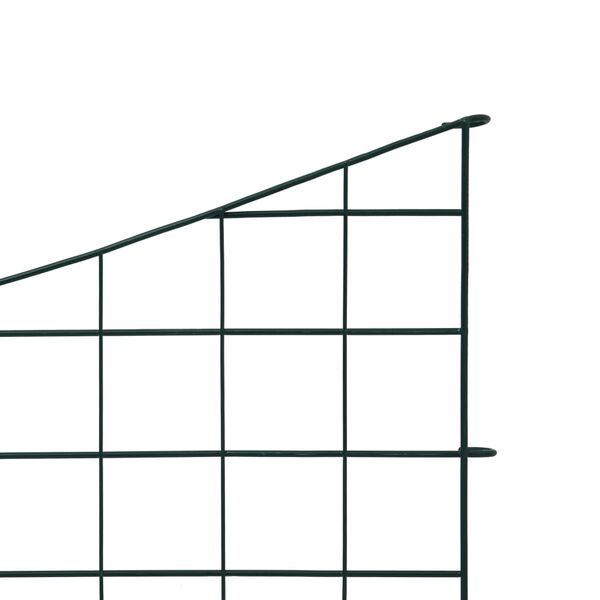 vidaXL Ensemble de cl&ocirc;ture de jardin vo&ucirc;t&eacute;e plus basse 77,5x64 cm vert