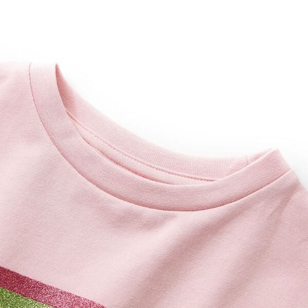 Robe pour enfants avec cordon de serrage rose clair 116