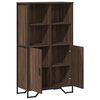 vidaXL Buffet haut ch&ecirc;ne marron 79,5x35,5x137,5 cm bois d'ing&eacute;nierie