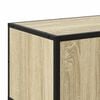 vidaXL Meuble TV ch&ecirc;ne sonoma 160x35x41 cm bois d'ing&eacute;nierie et m&eacute;tal