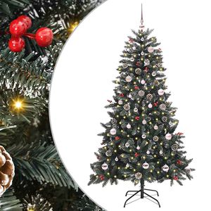 vidaXL Sapin de No&euml;l artificiel Vert 150 cm PVC, plastique et acier