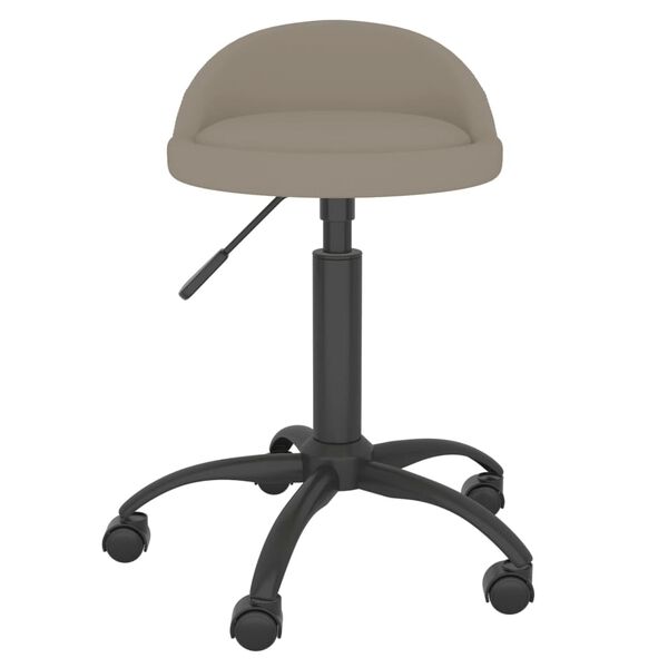 vidaXL Chaises pivotantes &agrave; manger lot de 2 Gris clair Velours