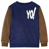 Sweatshirt pour enfants bleu marine fonc&eacute; 92