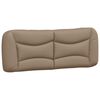 vidaXL Cadre de lit avec LED sans matelas Hvar cappuccino 140x190 cm