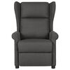 vidaXL Fauteuil inclinable Gris fonc&eacute; Tissu