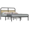 vidaXL Cadre de lit sans matelas 135x190 cm ch&ecirc;ne sonoma