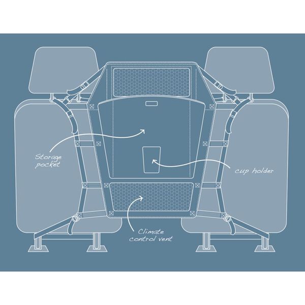 Kurgo Barri&egrave;re de banquette de voiture Noir