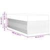 vidaXL Cadre de lit avec matelas Noir 80 x 200 cm tissu