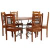 vidaXL Ensemble de tables &agrave; manger 7 pcs bois d&rsquo;acacia massif