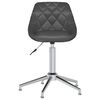 vidaXL Chaise pivotante de salle &agrave; manger Gris Similicuir