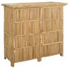 vidaXL Table de bar ext&eacute;rieure Naturel 115 x 55 x 105 cm Bambou