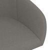 vidaXL Chaises pivotantes &agrave; manger lot de 4 gris fonc&eacute; velours