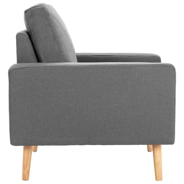 vidaXL Fauteuil gris fonc&eacute; tissu