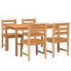 vidaXL Ensemble à manger de jardin 9 pcs Bois de teck solide
