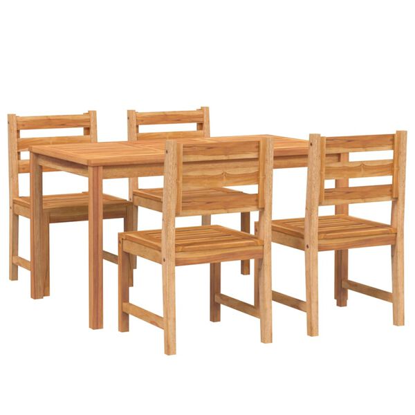 vidaXL Ensemble à manger de jardin 9 pcs Bois de teck solide