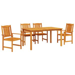 vidaXL Ensemble &agrave; manger d'ext&eacute;rieur 5 pcs Bois d'acacia solide