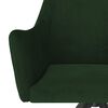 vidaXL Chaises &agrave; manger lot de 2 Vert fonc&eacute; Velours