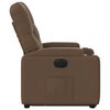 vidaXL Fauteuil inclinable &eacute;lectrique marron tissu