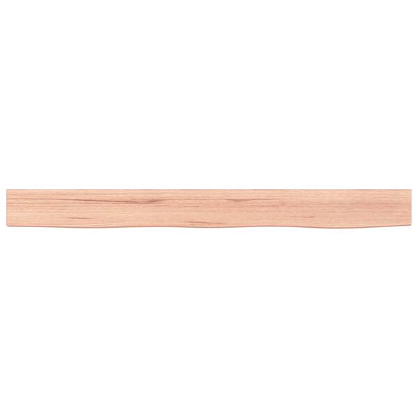 vidaXL &Eacute;tag&egrave;re murale marron clair 100x10x4cm bois ch&ecirc;ne massif trait&eacute;