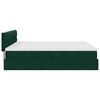 VidaXL Cadre de lit ottoman avec matelas vert foncé 180x200cm velours