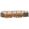 vidaXL Ensemble de canap&eacute;s d'ext&eacute;rieur 7 pc Naturel