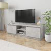 vidaXL Meuble TV Gris b&eacute;ton 120x30x35,5 cm Bois d'ing&eacute;nierie