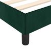 vidaXL Cadre de lit sans matelas vert foncé 160x200 cm velours