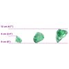 vidaXL Pierres de Jardin Vert clair 12 cm Verre