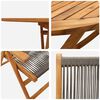 vidaXL Ensemble de salle &agrave; manger pour jardin 5 pcs Gris