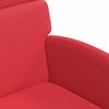 vidaXL Chaises de Salle &agrave; Manger avec Roues avec des roues 2 pcs Rouge