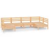 vidaXL Salon de jardin 6 pcs Bois de pin massif