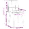 vidaXL Chaises &agrave; manger lot de 4 taupe tissu