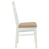 vidaXL Chaise de salle &agrave; manger 2 pcs Blanc et marron