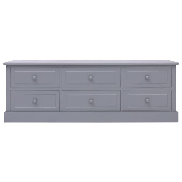 vidaXL Banc d'entrée Gris foncé 115x30x40 cm Bois