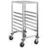 vidaXL Chariot &agrave; plateaux 6 bacs GN 39x55x87 cm acier inoxydable