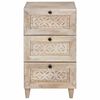 vidaXL Buffet avec tiroir Blanc 33,5 x 40 x 75 cm