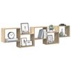 vidaXL &Eacute;tag&egrave;re cube murale 5 compartiments ch&ecirc;ne sonoma