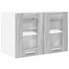 vidaXL Armoire suspendue avec porte 2 pcs Gris Sonoma 60 x 31 x 40 cm