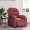 vidaXL Fauteuil de massage inclinable &eacute;lectrique rouge bordeaux