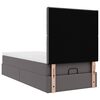 VidaXL Lit ottoman avec matelas gris 100x200 cm similicuir