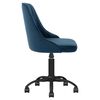 vidaXL Chaises pivotantes &agrave; manger lot de 2 bleu velours
