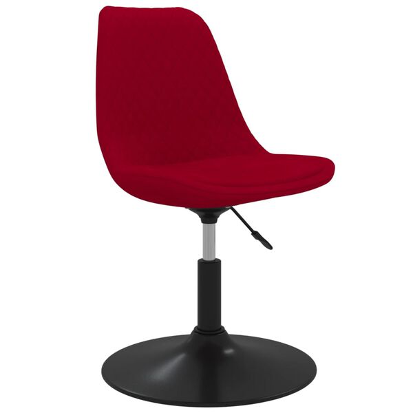 vidaXL Chaises pivotantes &agrave; manger lot de 6 Rouge Velours