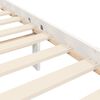 vidaXL Cadre de lit sans matelas blanc 200x200 cm bois massif de pin