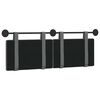 vidaXL T&ecirc;te de lit suspendue Uni Gris fonc&eacute; 130 x 55 x 5 cm tissu