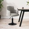 vidaXL Chaise pivotante de salle &agrave; manger Gris clair Velours