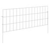 vidaXL Cl&ocirc;ture de jardin avec piquets 12 pc 75 x 30 cm Acier galvanis&eacute;